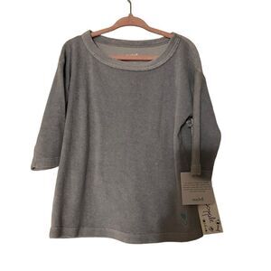 Maybell Studio Blue Terry Cloth 3/4 Sleeve Top Size 2-3 Years NWT